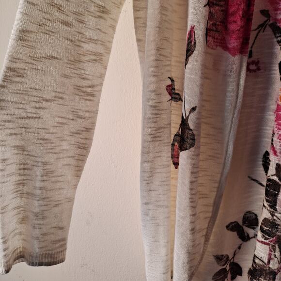 INC International Concepts The Rose Cardigan Open Front Sweater Multi Size ? - Picture 8 of 11